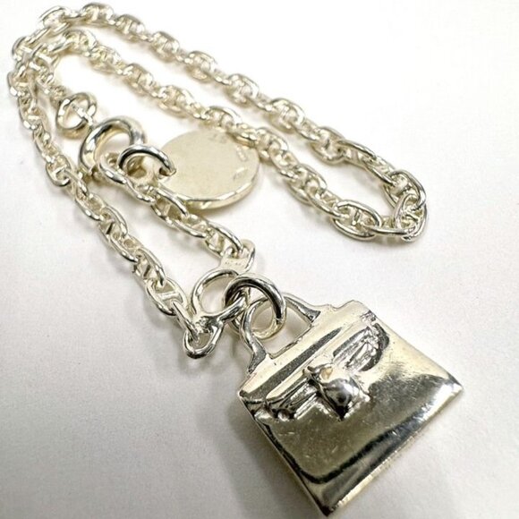 Hermes Amulet Kelly Bracelet Silver :silver